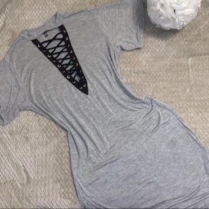 grey dress